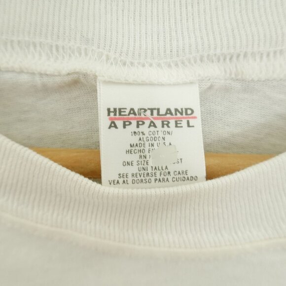 Vintage 90s Heartland Apparel Sweet Dreams Heart Shirt - OSFM Single Stitch - Picture 10 of 10